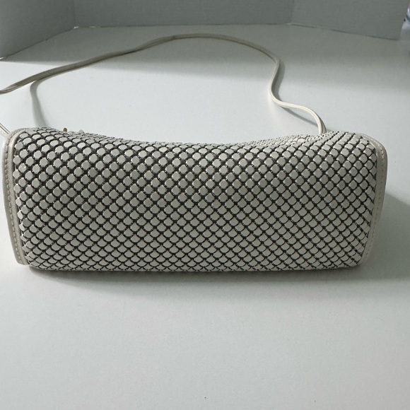 Whiting & Davis Vintage Cream Mesh Crossbody / Clutch purse - Picture 8 of 15
